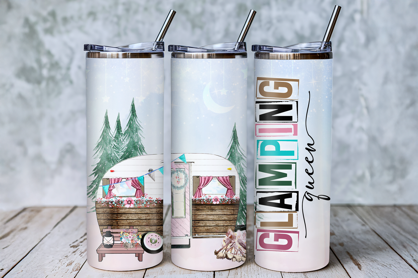 Glamping Queen Tumbler Saskatoon SK | 20oz 30oz 12oz Stainless