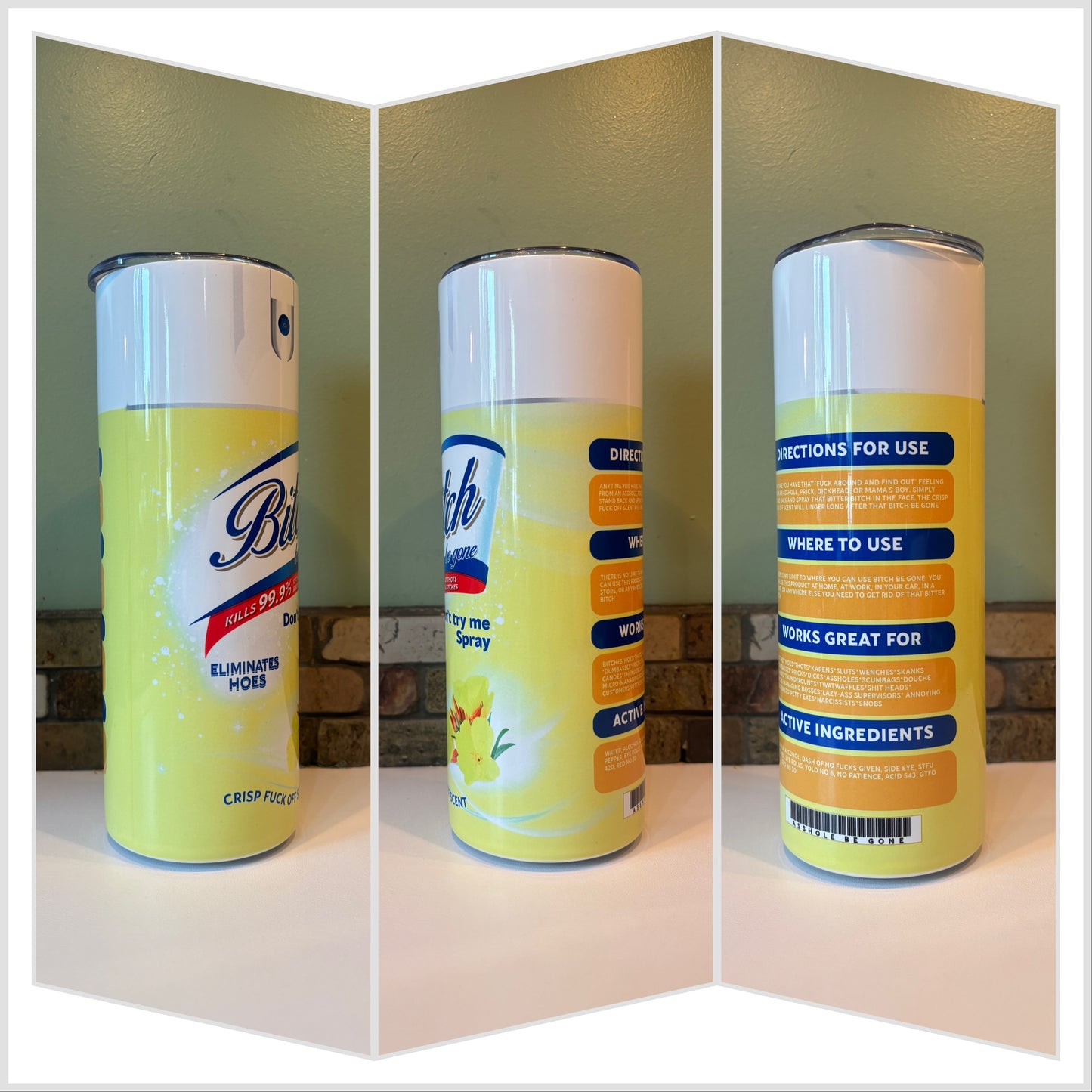 Funny Parody Spray Tumbler | Gag Gift Cup Saskatoon SK Canada