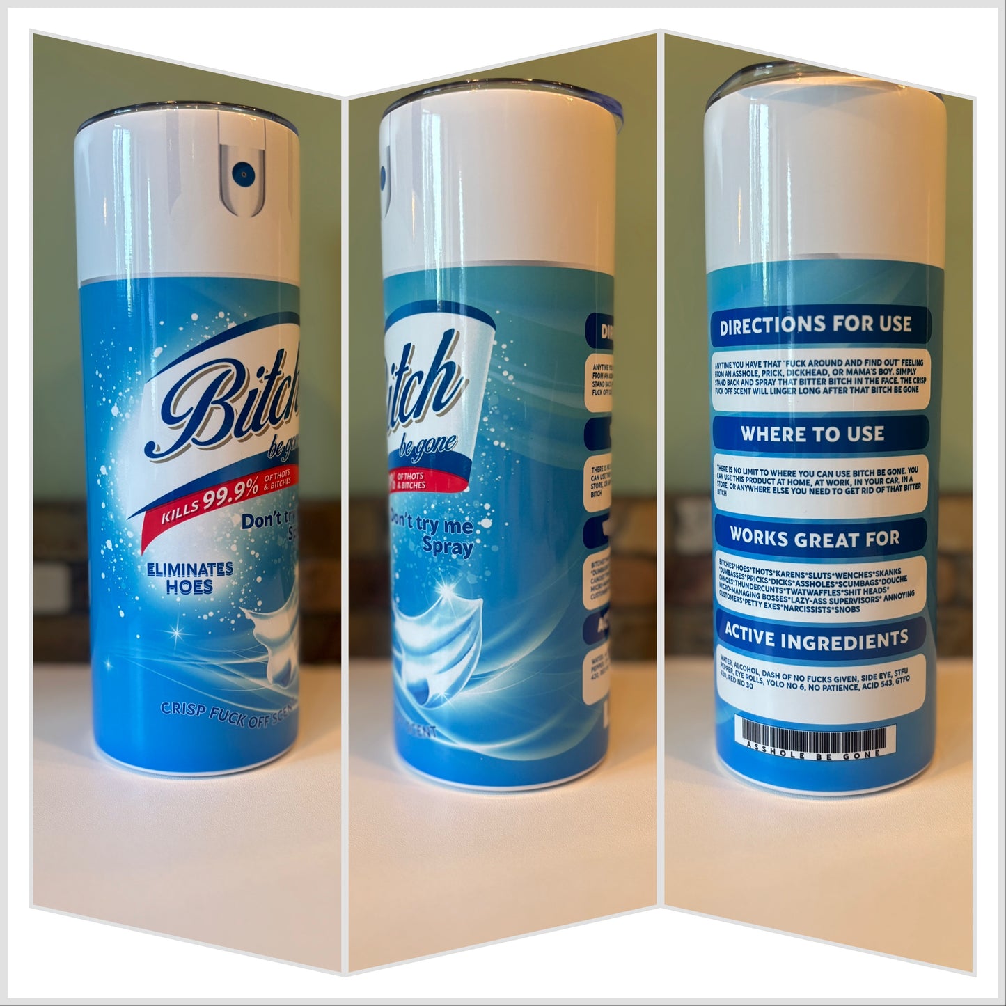 Funny Parody Spray Tumbler | Gag Gift Cup Saskatoon SK Canada