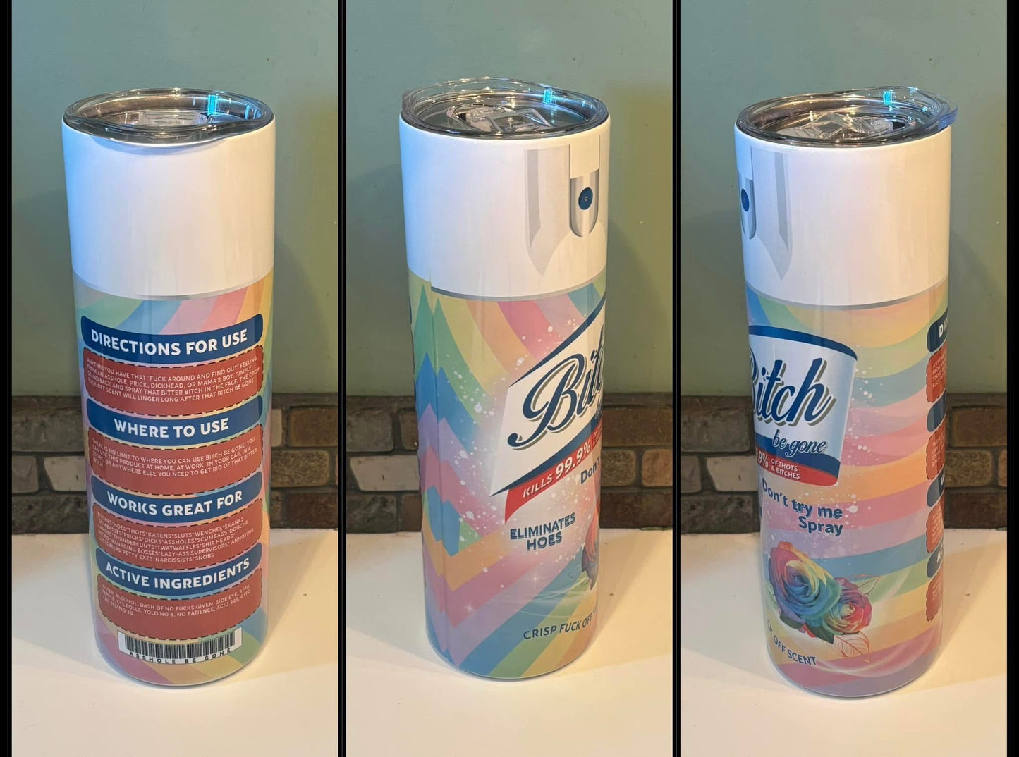 Funny Parody Spray Tumbler | Gag Gift Cup Saskatoon SK Canada