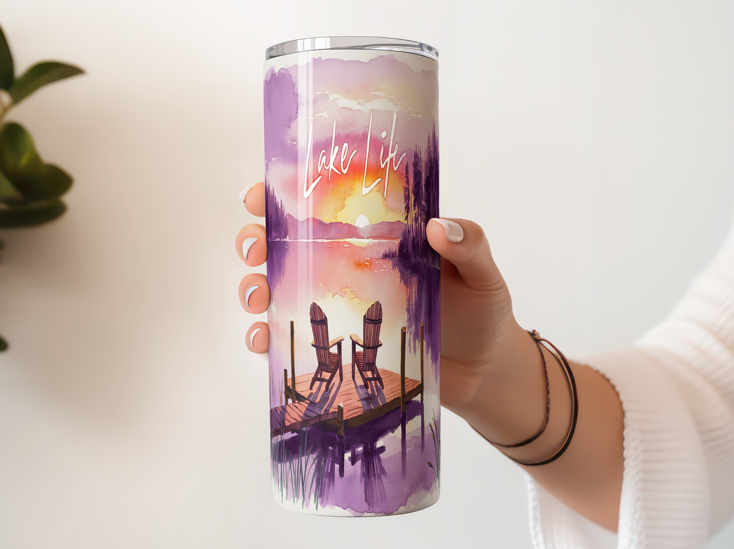 Lake Life Sunset Tumbler Saskatoon SK | 20oz 30oz 12oz Stainless