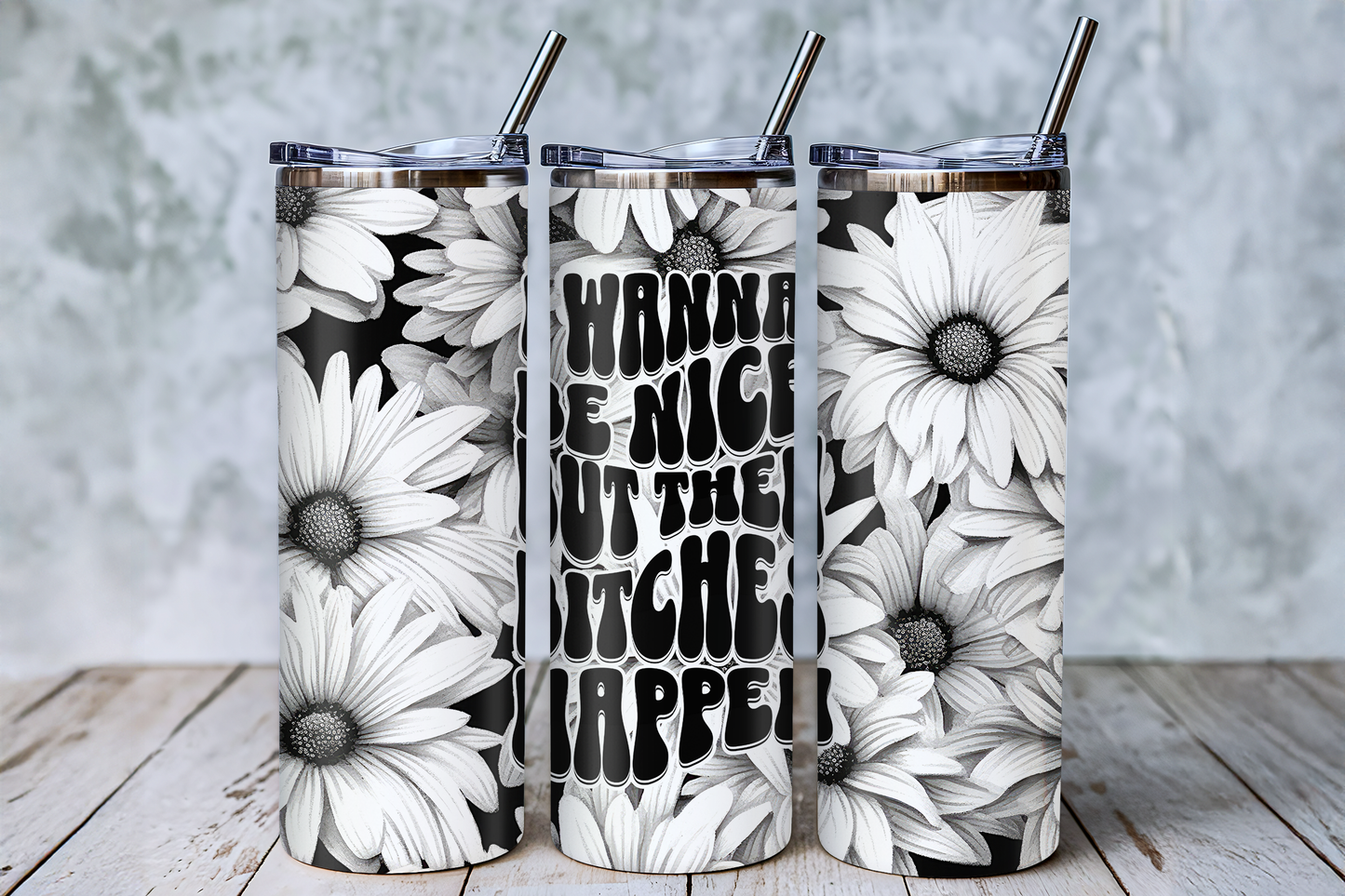 Funny Daisy Retro Tumbler – Saskatoon Forest Grove & Cudworth Pickup