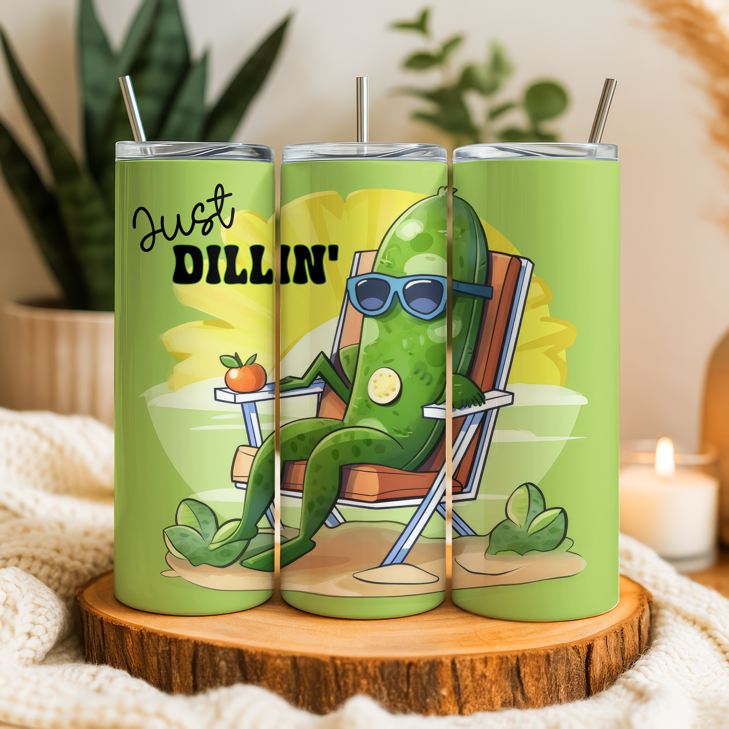 Funny Pickle Just Dill’n Tumbler | Gag Gift Cup Saskatoon SK Canada