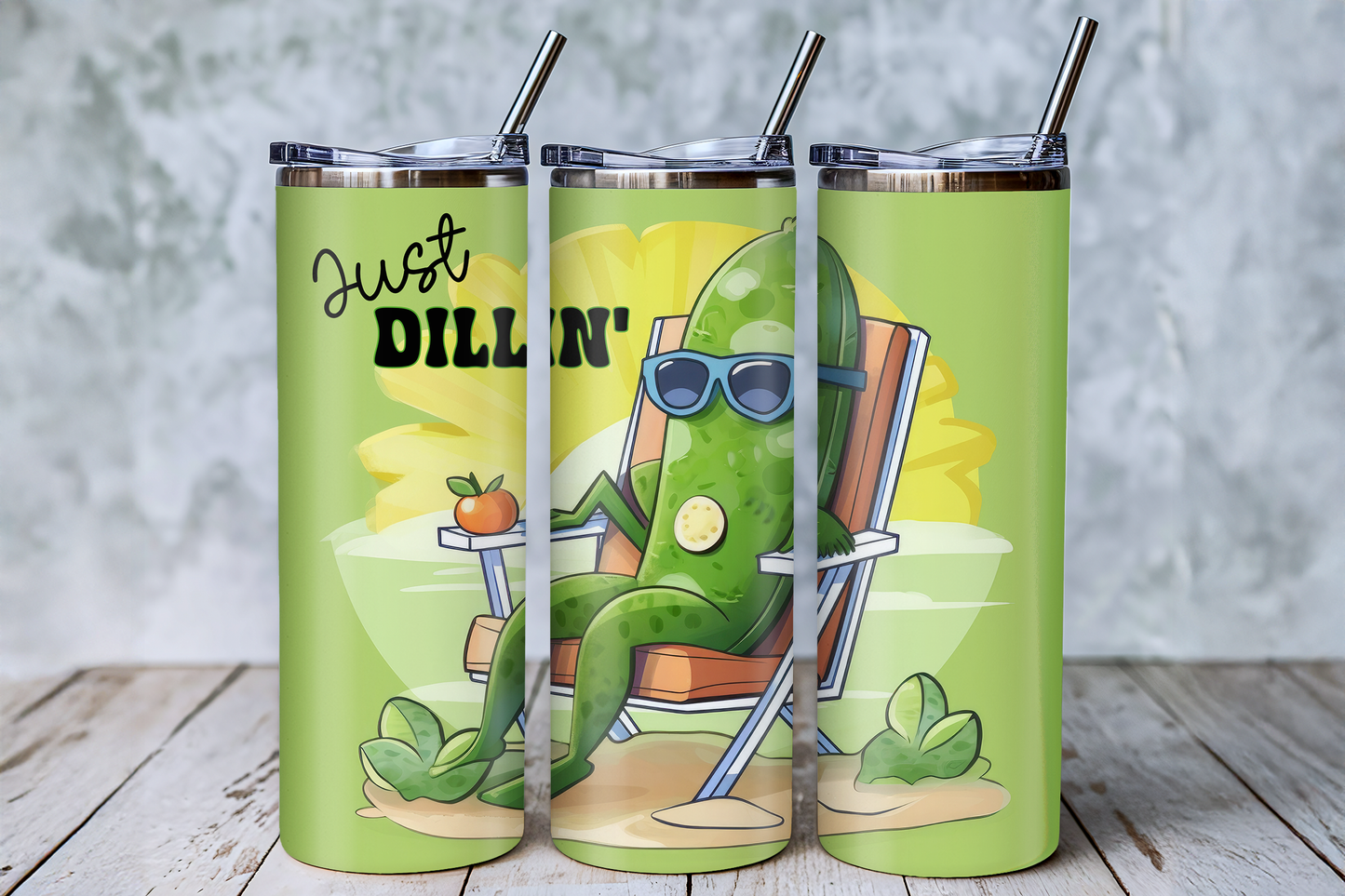 Funny Pickle Just Dill’n Tumbler | Gag Gift Cup Saskatoon SK Canada