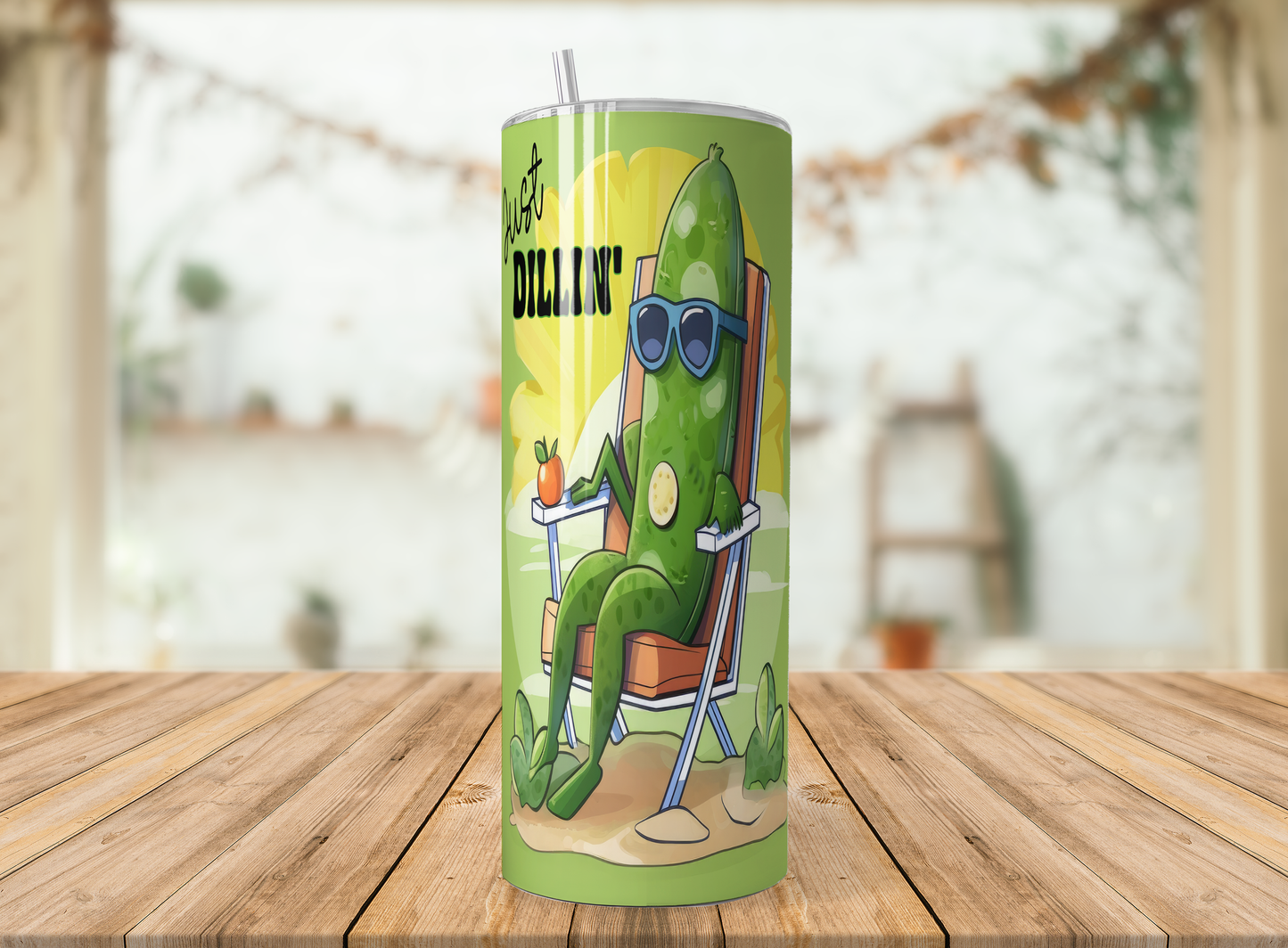 Funny Pickle Just Dill’n Tumbler | Gag Gift Cup Saskatoon SK Canada