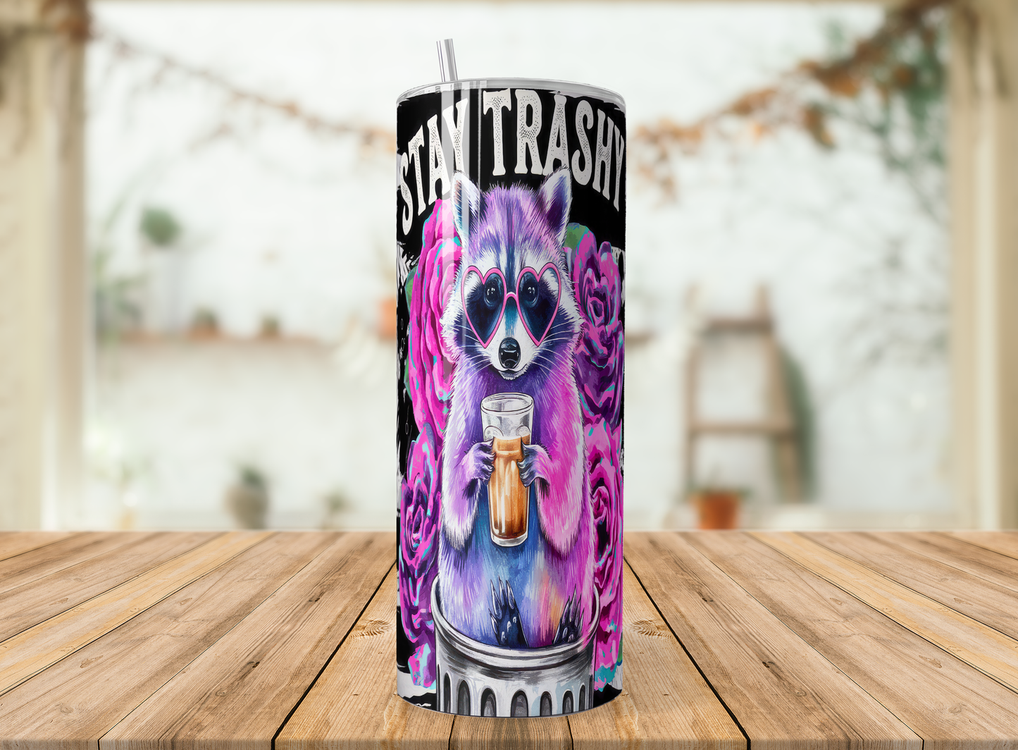 Stay Trashy Raccoon Tumbler | Funny Insulated Cup Saskatoon SK Canada