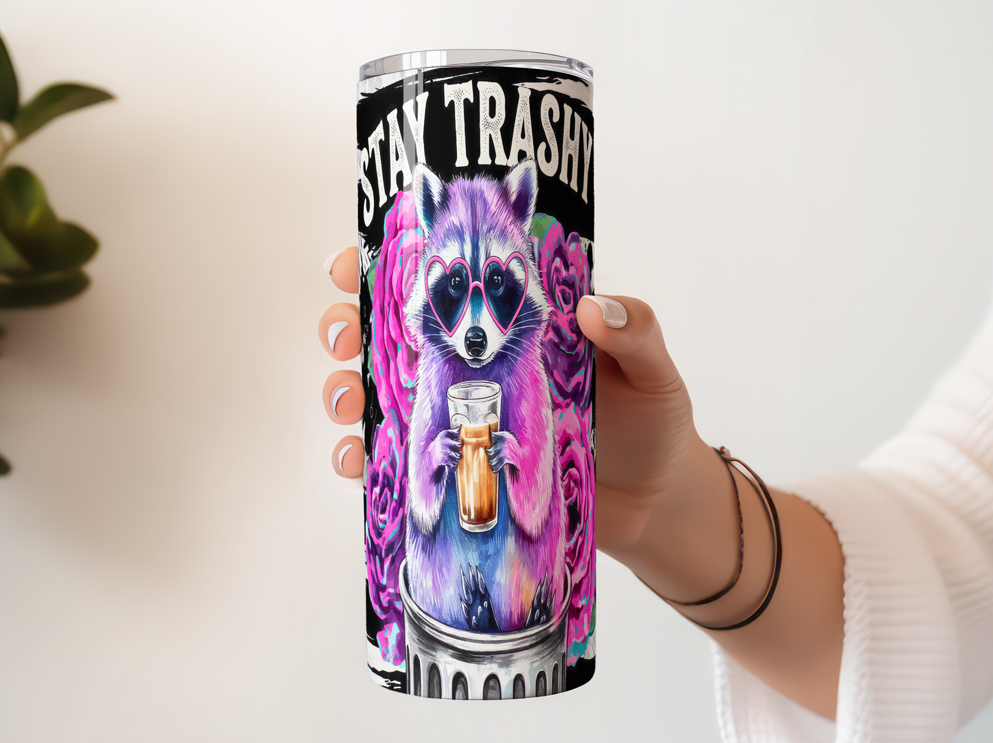Stay Trashy Raccoon Tumbler | Funny Insulated Cup Saskatoon SK Canada