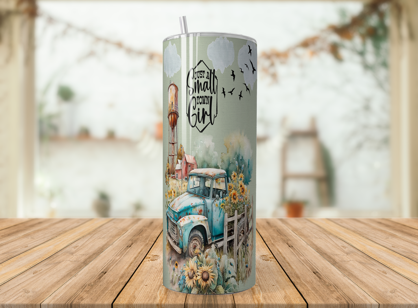 Small Town Girl Farmhouse Tumbler | Rustic Insulated Cup Saskatoon SK Canada