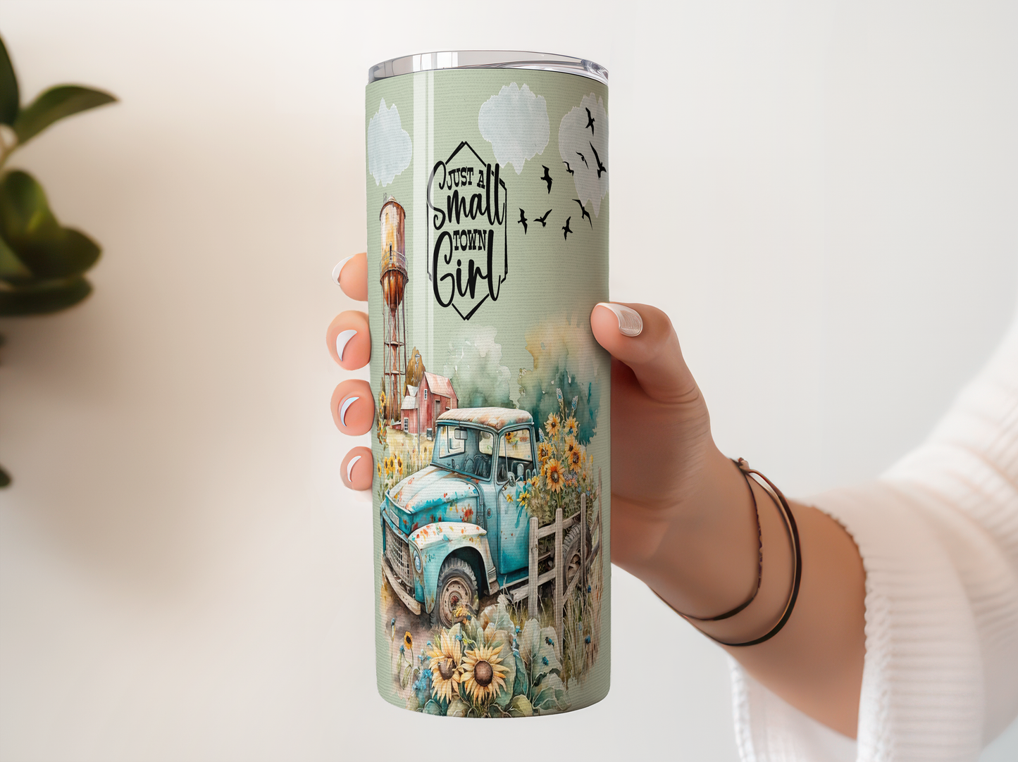 Small Town Girl Farmhouse Tumbler | Rustic Insulated Cup Saskatoon SK Canada