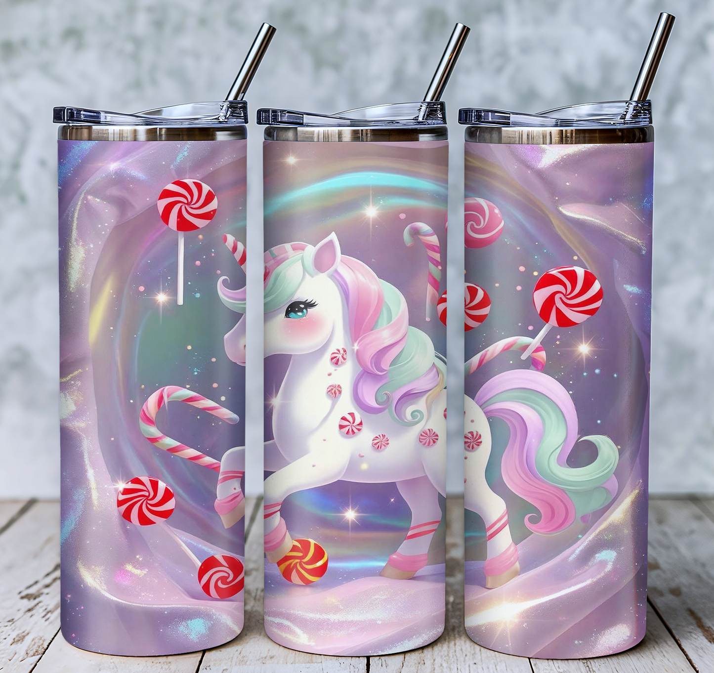 Unicorn Candyland Tumbler | Fantasy Cup Saskatoon SK Canada
