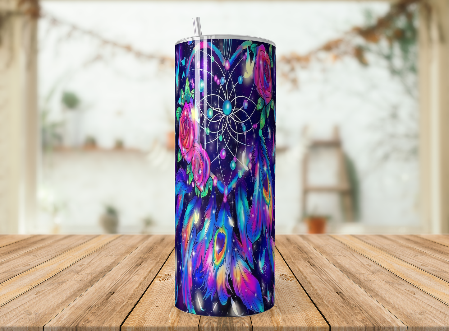 Galaxy Dreamcatcher Tumbler | Boho Cup Saskatoon SK Canada