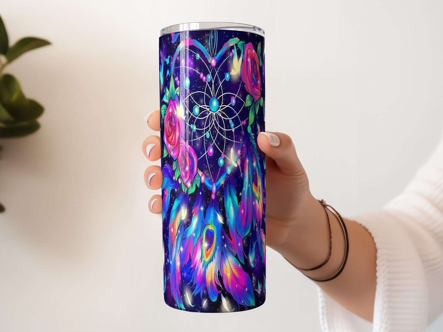 Galaxy Dreamcatcher Tumbler | Boho Cup Saskatoon SK Canada