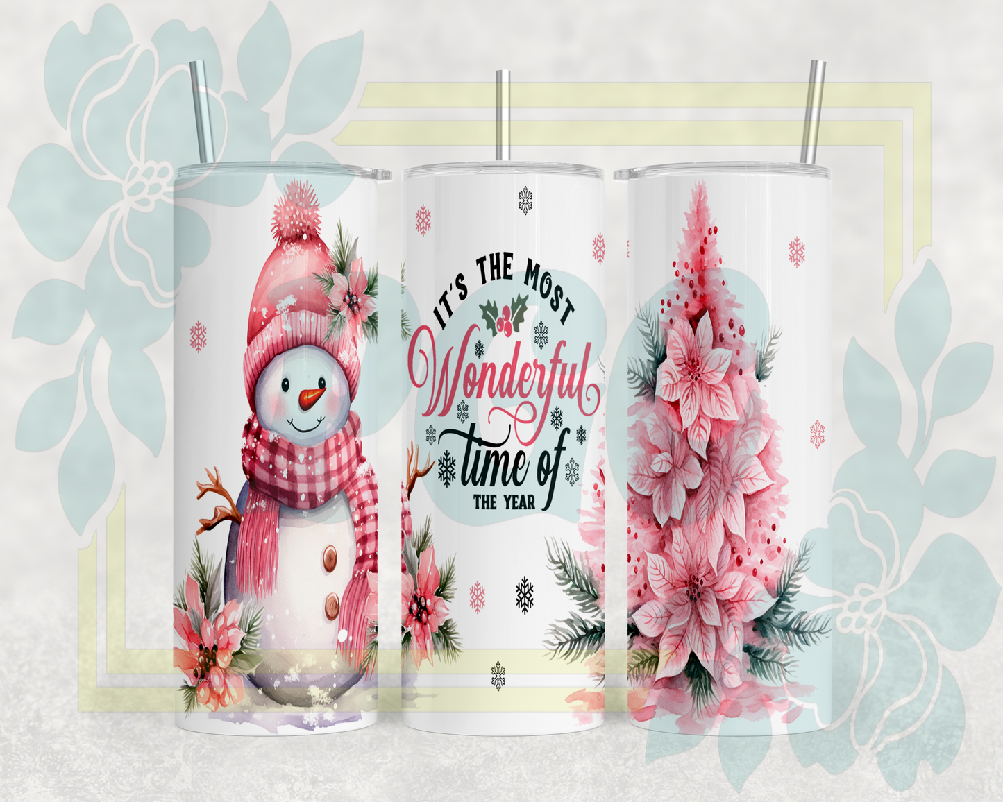 Christmas Tumbler Saskatoon SK | Wonderful Time Holiday Cup