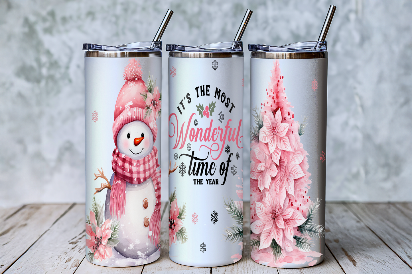 Christmas Tumbler Saskatoon SK | Wonderful Time Holiday Cup