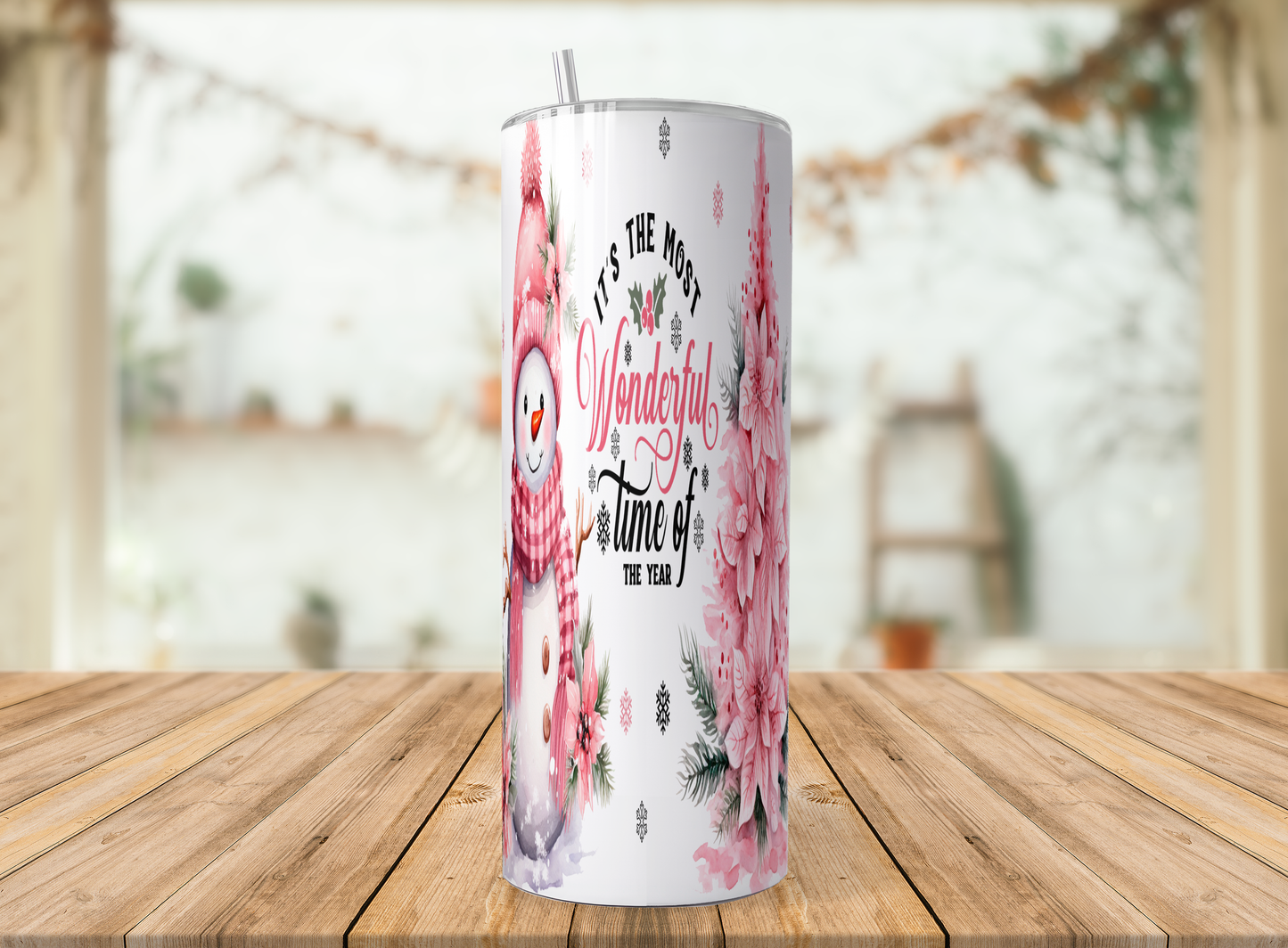 Christmas Tumbler Saskatoon SK | Wonderful Time Holiday Cup
