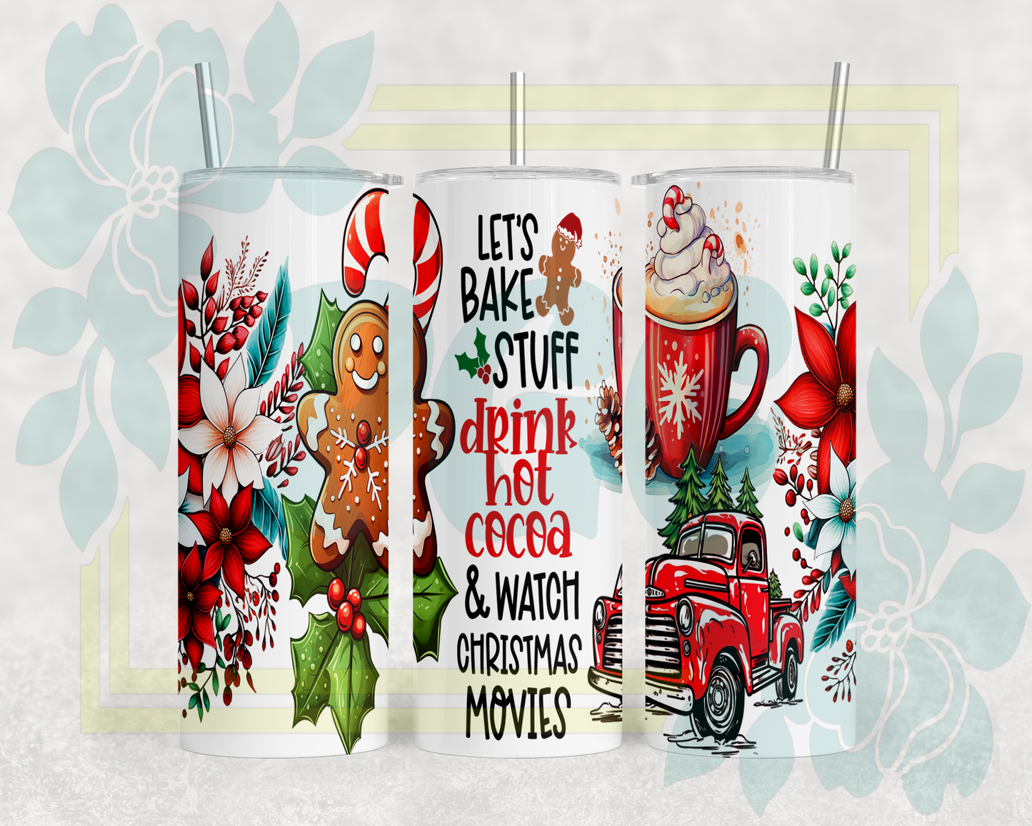Hot Cocoa Christmas Tumbler Saskatoon SK | Holiday Movie Cup