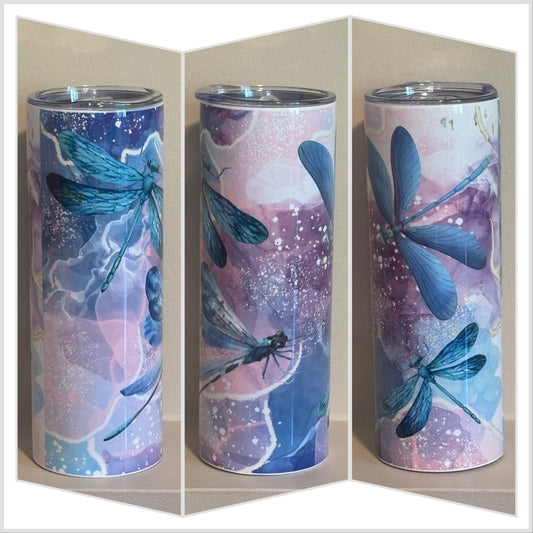 Dragonfly Galaxy Tumbler | Cosmic Insulated Cup Saskatoon SK Canada