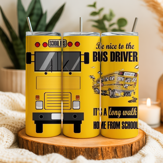 Funny School Bus Driver Tumbler | Gift Cup Saskatoon SK Canada