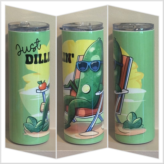 Funny Pickle Just Dill’n Tumbler | Gag Gift Cup Saskatoon SK Canada
