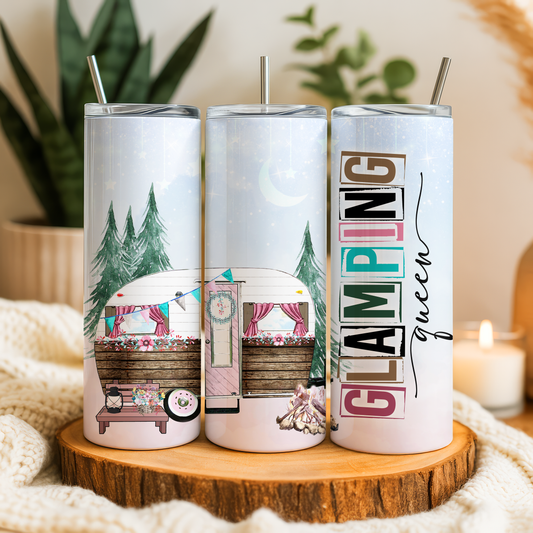 Glamping Queen Tumbler Saskatoon SK | 20oz 30oz 12oz Stainless