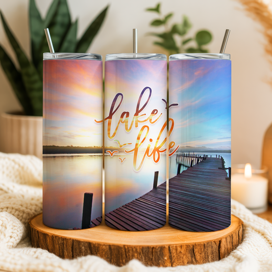 Lake Life Dock Tumbler Saskatoon SK | 20oz 30oz 12oz Stainless