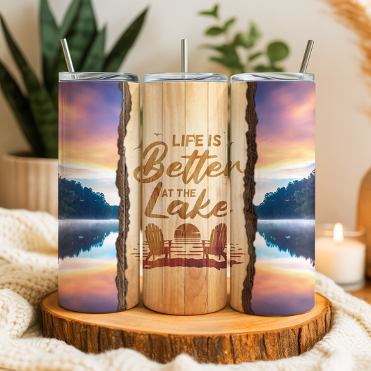 Life is Better at the Lake Tumbler Saskatoon SK | 20oz 30oz 12oz