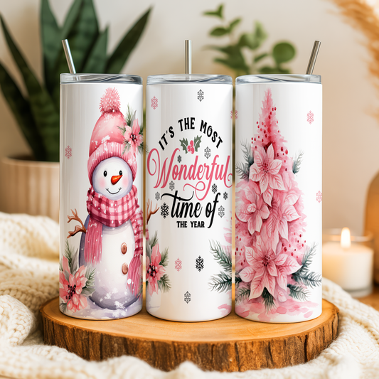 Christmas Tumbler Saskatoon SK | Wonderful Time Holiday Cup